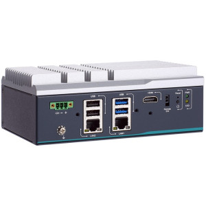 Axiomtek AIM101 Edge AI Computer with Intel N150, PCIe Gen3 x4 M.2 slot, 4 USB, dual 2.5GbE, 1 HDMI